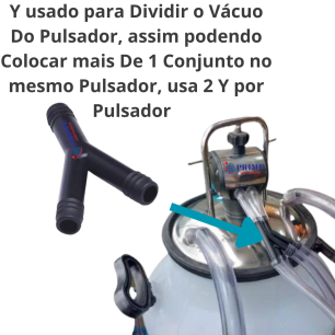 Emenda Em Y 1/2 Plastico Para Vácuo Ordenhadeira