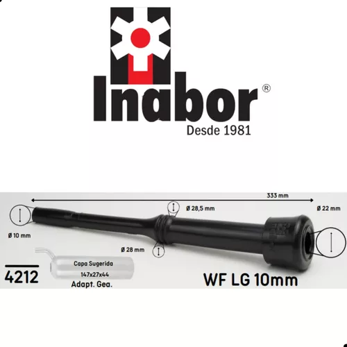 Ordenha Teteira Inabor Ultra Adapt. West. 10mm Longa Jg 4 Pç
