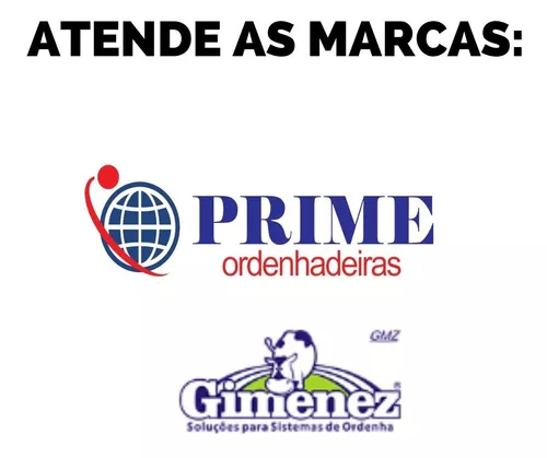 Kit Borracha Coletor Prime, Gimenez 450ml Inox Ordenhadeira